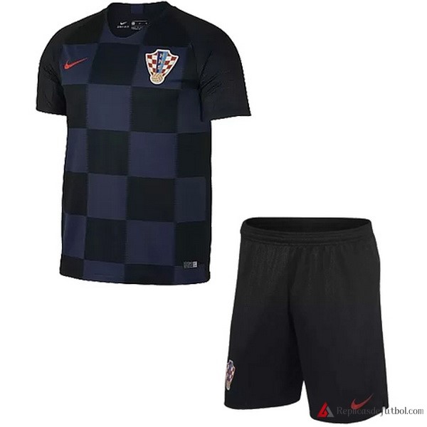 Camiseta Seleccion Croatia Segunda equipación Niños 2018 Azul